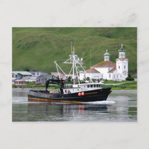 Carte Postale Kirsten Marie passant par la ville d'Unalaska, Ala