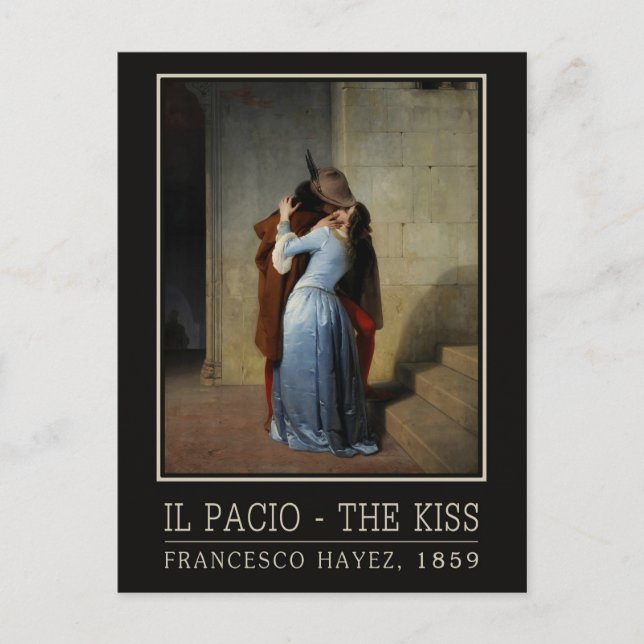 Carte postale Kiss / Il Bacio (Devant)