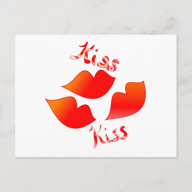 Carte Postale Kiss Kiss (Devant)