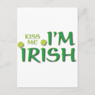 Carte Postale Kiss Me Im Irish