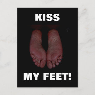 CARTE POSTALE KISS MES PIEDS !