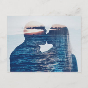 CARTE POSTALE KISS SUNSET
