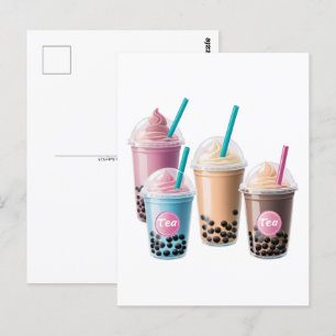 Carte Postale Kit thé bulle, Post-croisement