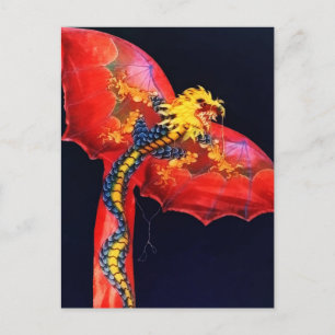 Carte Postale Kite de Dragon Rouge