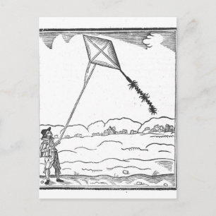 Carte Postale Kite Flying