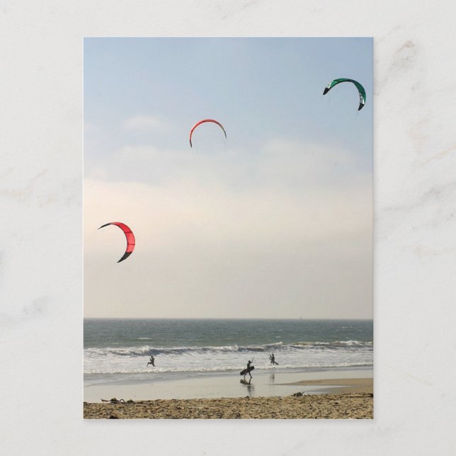Carte Postale Kite Surf (Devant)