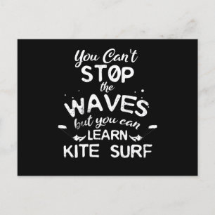 Carte Postale Kite Surf Kitesurfing Stop Waves Surf Windsurfing
