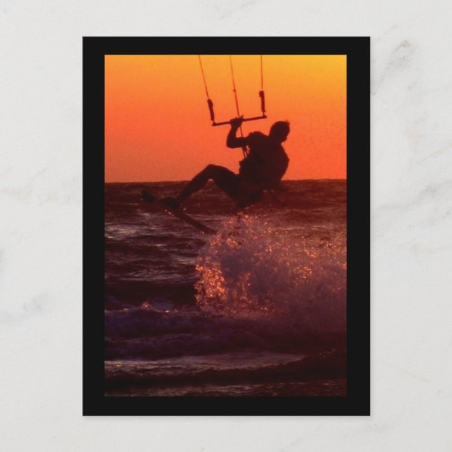 Carte Postale Kite Surfer (Devant)