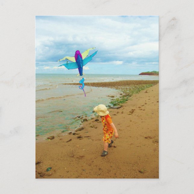 Carte Postale Kite volant enfant (Devant)