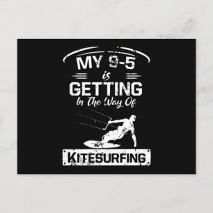 Carte Postale Kitesurfing 9-5 Semaine de profession de kite surf