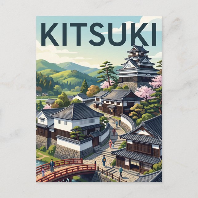 Carte Postale Kitsuki Japon (Devant)