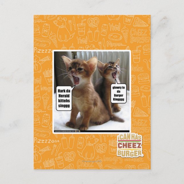 Carte Postale Kitteh carols (Devant)