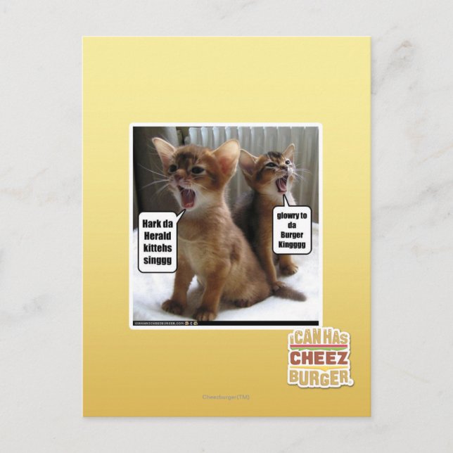 Carte Postale Kitteh carols (Devant)