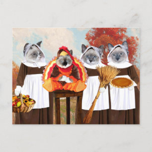 Carte postale Kittens Thanksgiving