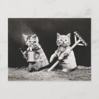 Kitties jardinage | Kitty avec Rake