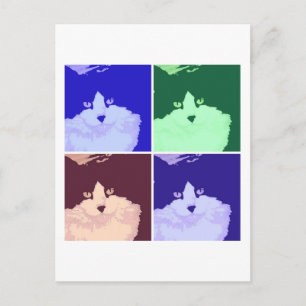 Carte Postale Kitty Cat Pop Art