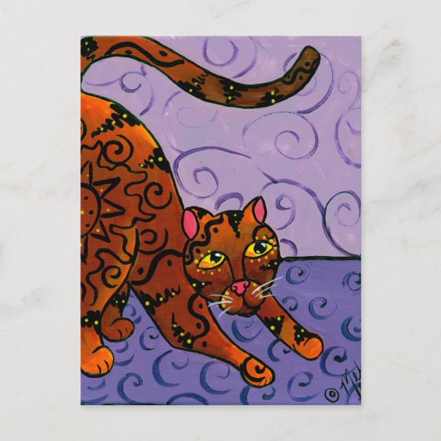 Carte Postale Kitty du soleil levant (Devant)