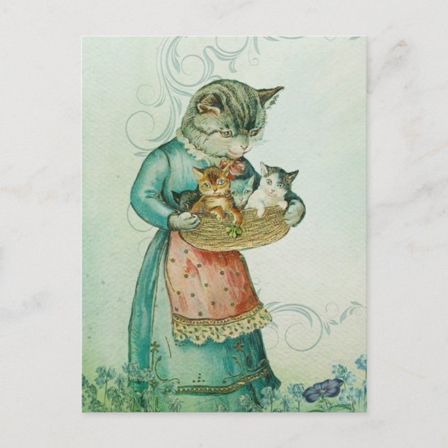 Carte Postale Kitty maman (Devant)