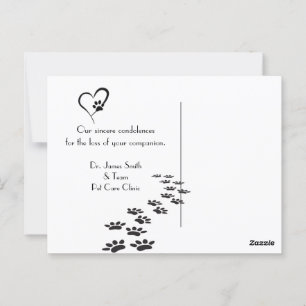 Carte Postale Kitty Pet Perdre la Sympathie de Vet