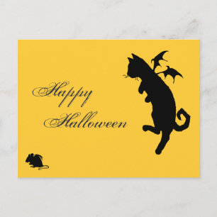 Carte Postale Kitty volant