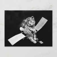Kitty volant Vintage noir et blanc