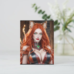 CARTE POSTALE KITTY WAIFU 09