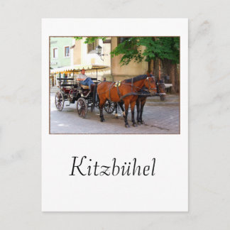 Carte Postale Kitzbuhel dans le Tirol, Autriche — scène de ville