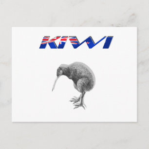 Carte Postale Kiwi Bird Nouvelle-Zélande logo
