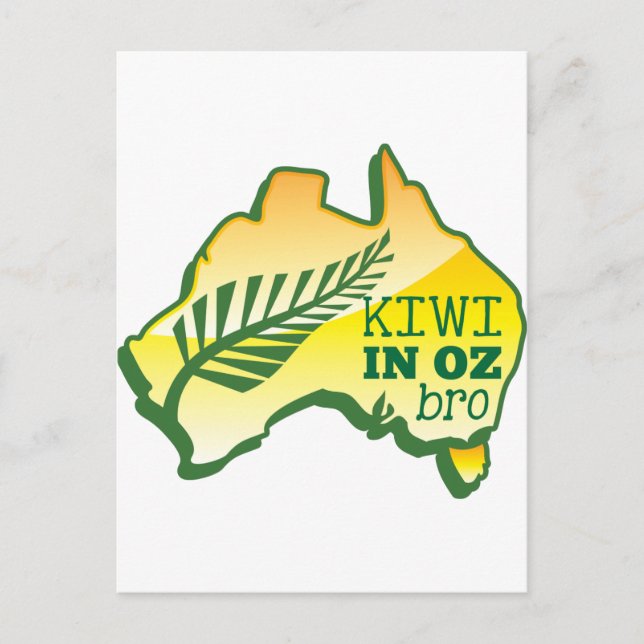 Carte Postale KIWI en OZ (Australie) BRO (Devant)