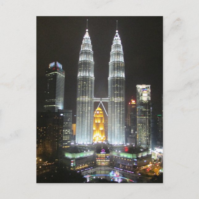 Carte Postale kl tours lumière nocturne (Devant)