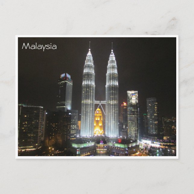 Carte Postale kl tours malaisie (Devant)