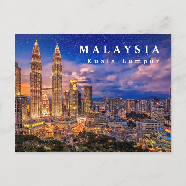 Carte postale KLCC Malaisie (Devant)