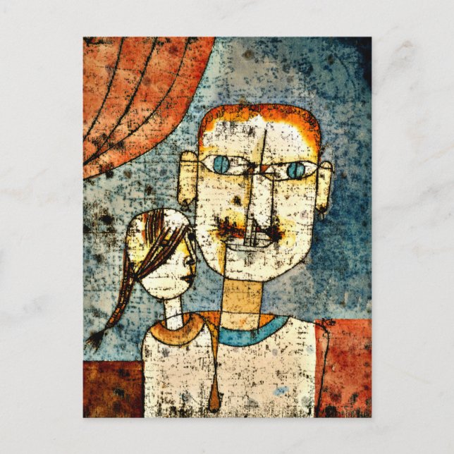Carte Postale Klee - Adam et Little Eve (Devant)