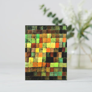 Carte Postale Klee - Ancien son Abstrait sur Noir