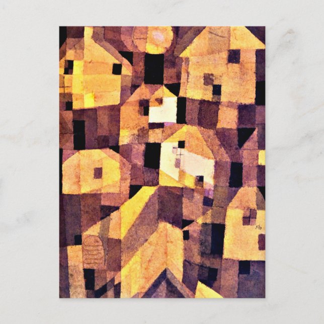 Carte Postale Klee - Autumnal Place, 1921 (Devant)