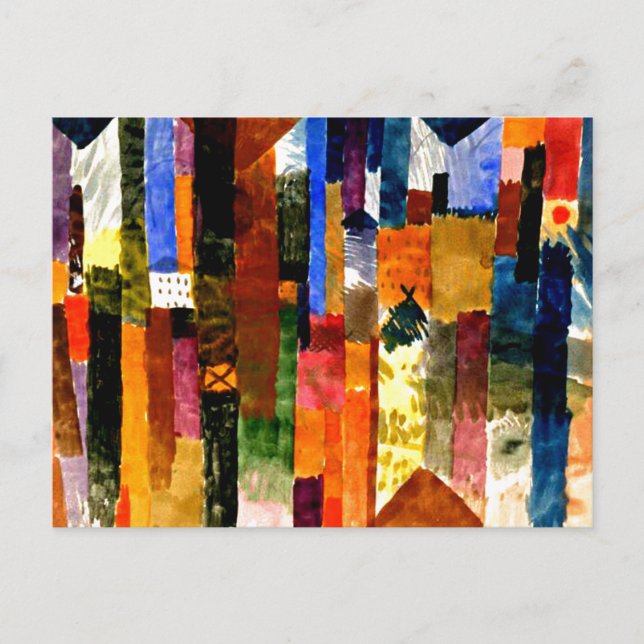 Carte Postale Klee - Avant la ville (Devant)