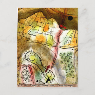 Carte Postale Klee - Brève description d'un col de montagne