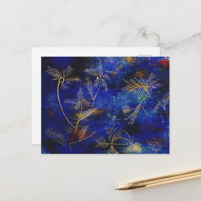 Carte Postale Klee - Contes de fées, (Devant/Arrière en situation)