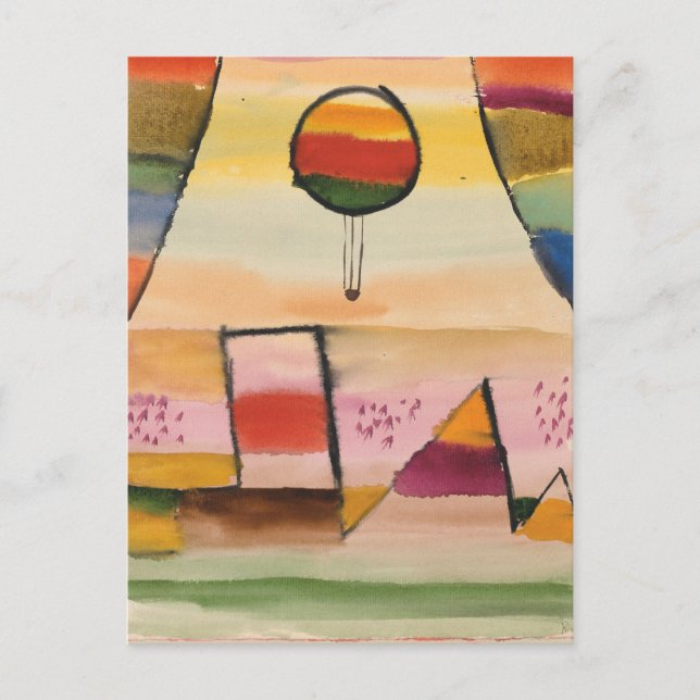 Carte Postale Klee - Der Ballon im Fenster (Devant)