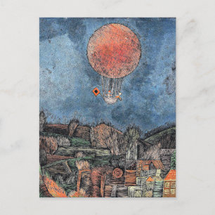 Carte Postale Klee - Der Luftballon, oeuvre d'art abstraite