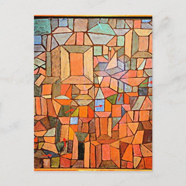 Carte Postale Klee - La voie vers la Citadelle (Devant)