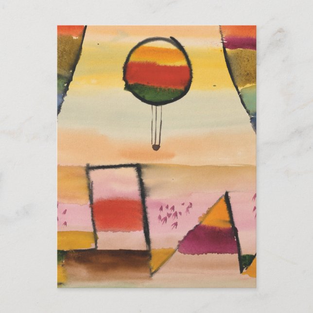 Carte Postale Klee - Le ballon à la fenêtre (Devant)