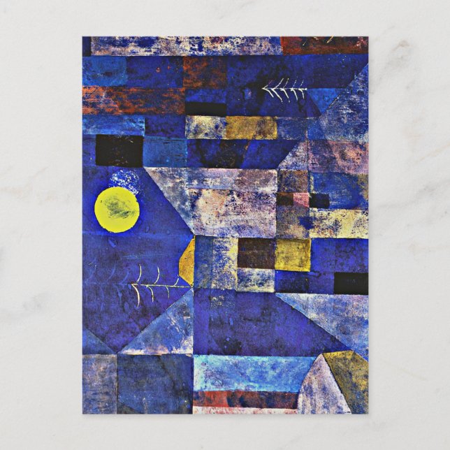 Carte Postale Klee - Lune, peinture abstraite (Devant)