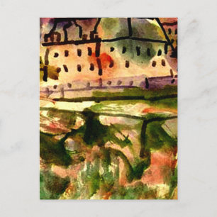 Carte Postale Klee - Maisons à proximité de la fosse à gravier