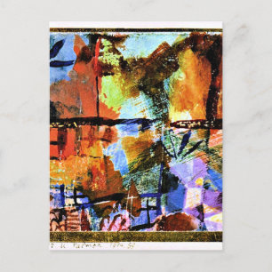 Carte Postale Klee - Maisons et Palmiers