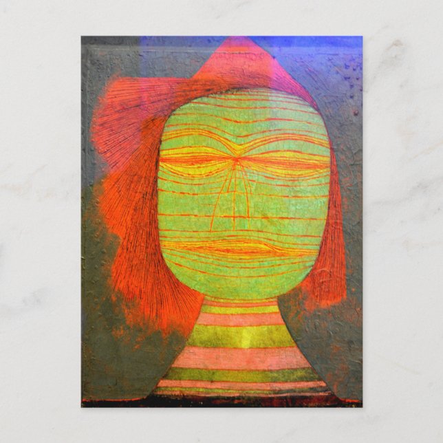 Carte Postale Klee - Masque d'acteur (Devant)
