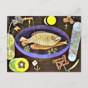 Carte Postale Klee - Poisson Arrondi