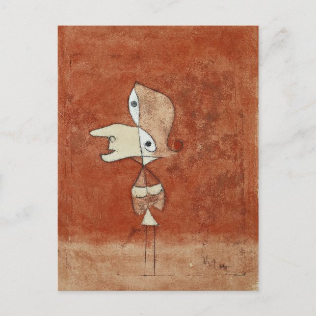 Carte Postale Klee - Portrait de Brigette (Devant)