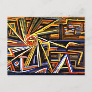 Carte Postale Klee - Rayonnement et rotation