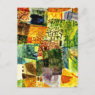 Carte Postale Klee - Souvenir d'un jardin